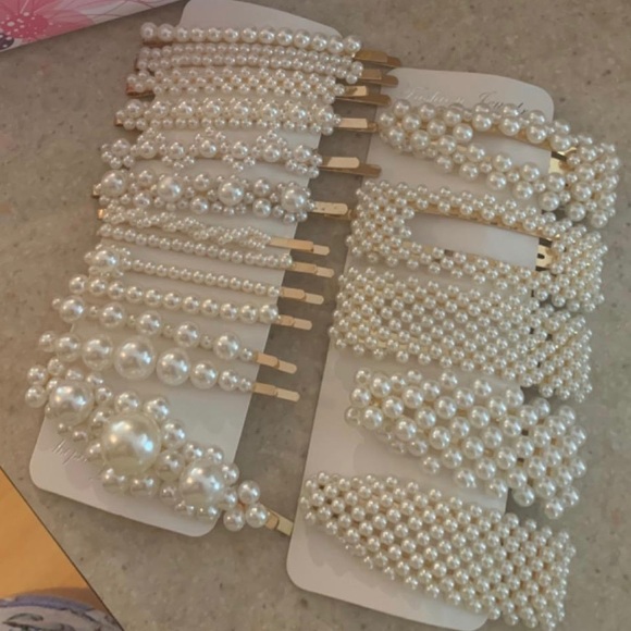 18 Pcs Pearl Hair Clips Large Hair Clips Pins - Picture 8 of 9